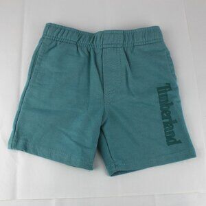 Timberland 18M Boys Light Teal Sweat Shorts with Pockets
